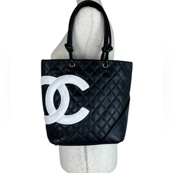 CHANEL CC CAMBON CALFSKIN SHOPPER TOTE BAG - Picture 7 of 14